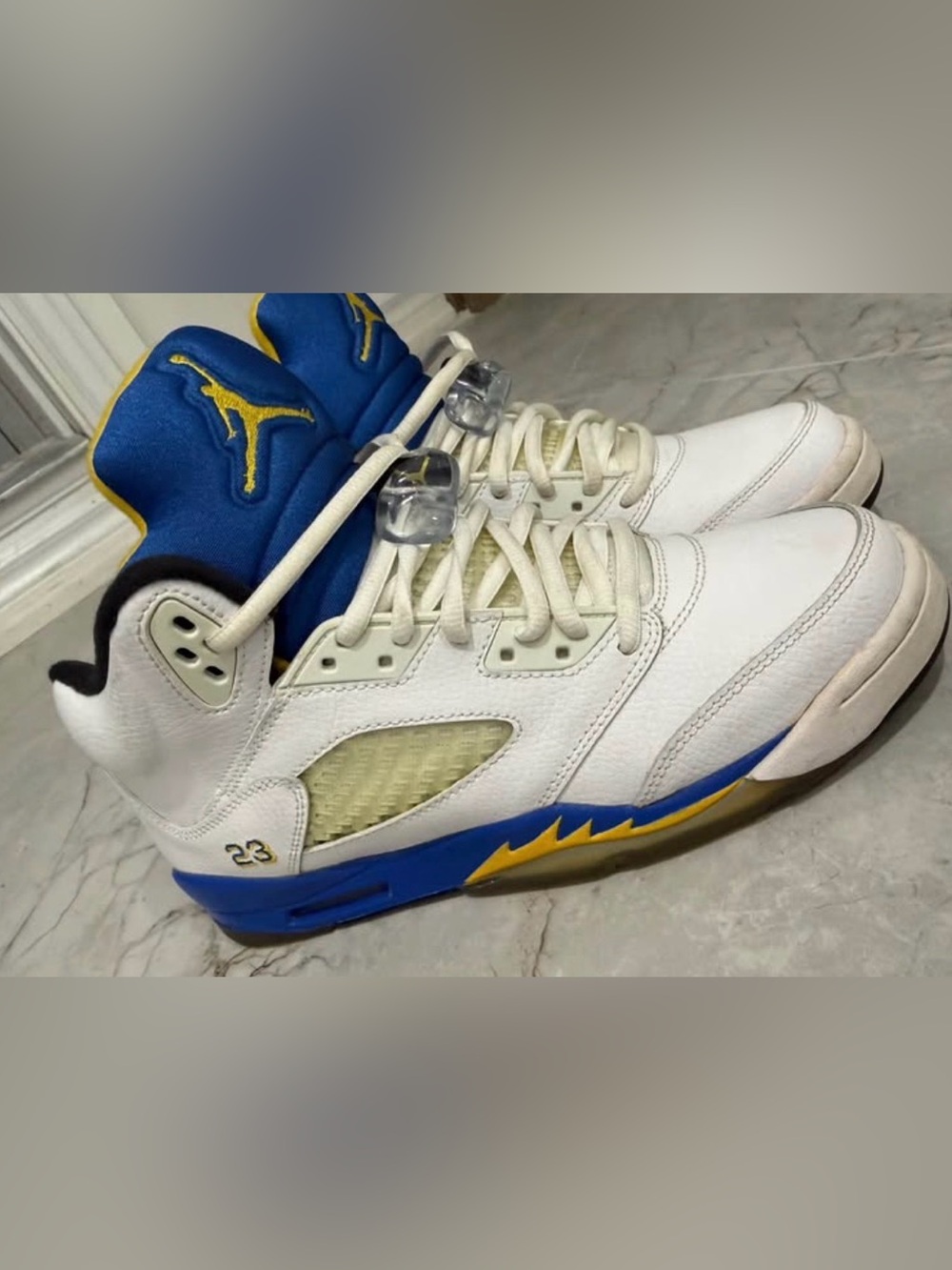 Jordan Retro 5, Laney 2013 Blue, Yellow